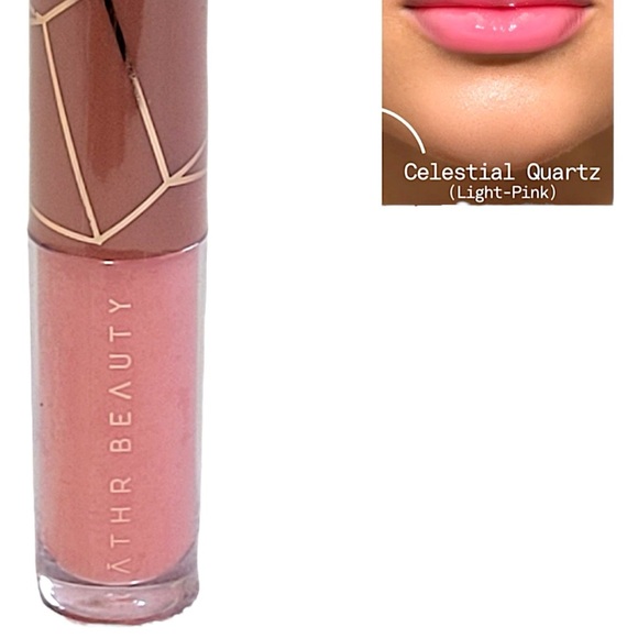 NWT ATHR CELESTIAL QUARTZ Pink Lip Gloss - Picture 2 of 4